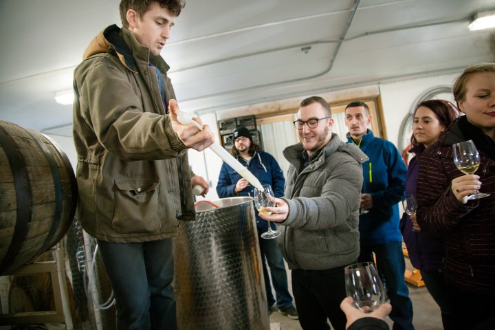 Cider making and cellar tour at the Finger Lakes Cider House