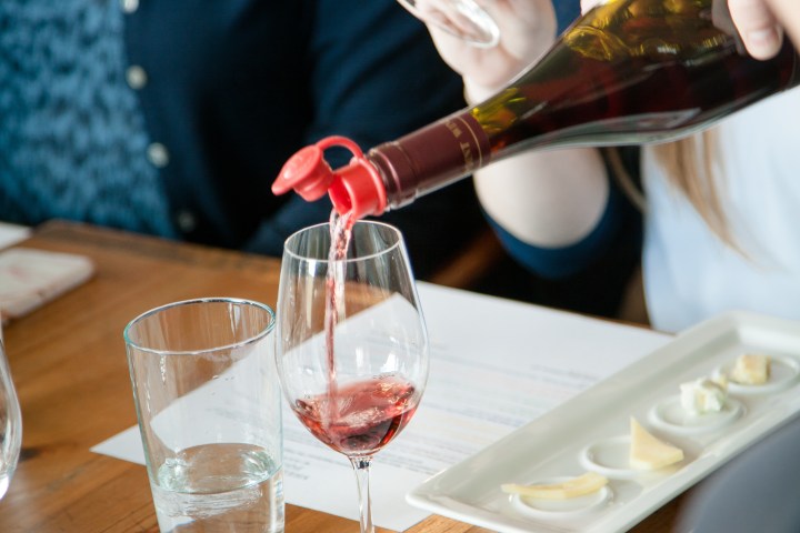 Wine and Cheese pairing at Sheldrake Point