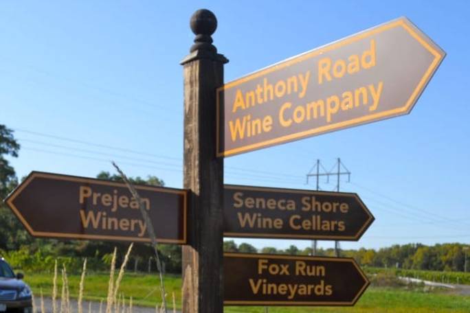 Seneca West Wine Trail Sign