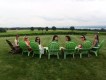 bachelorettes in green chairs