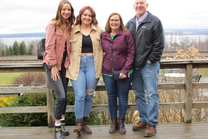 a group of people posing for the camera