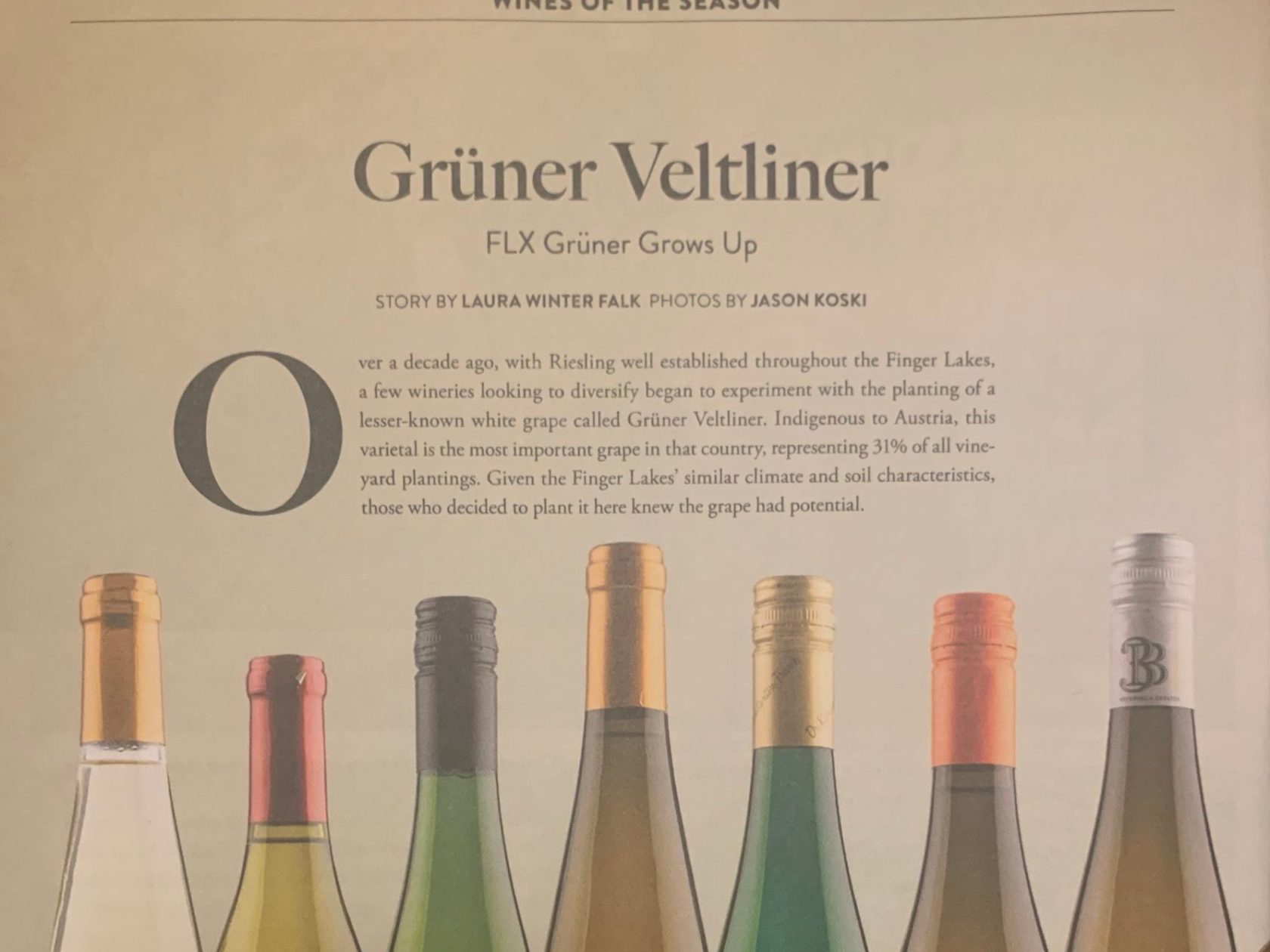 a bottle of wine
