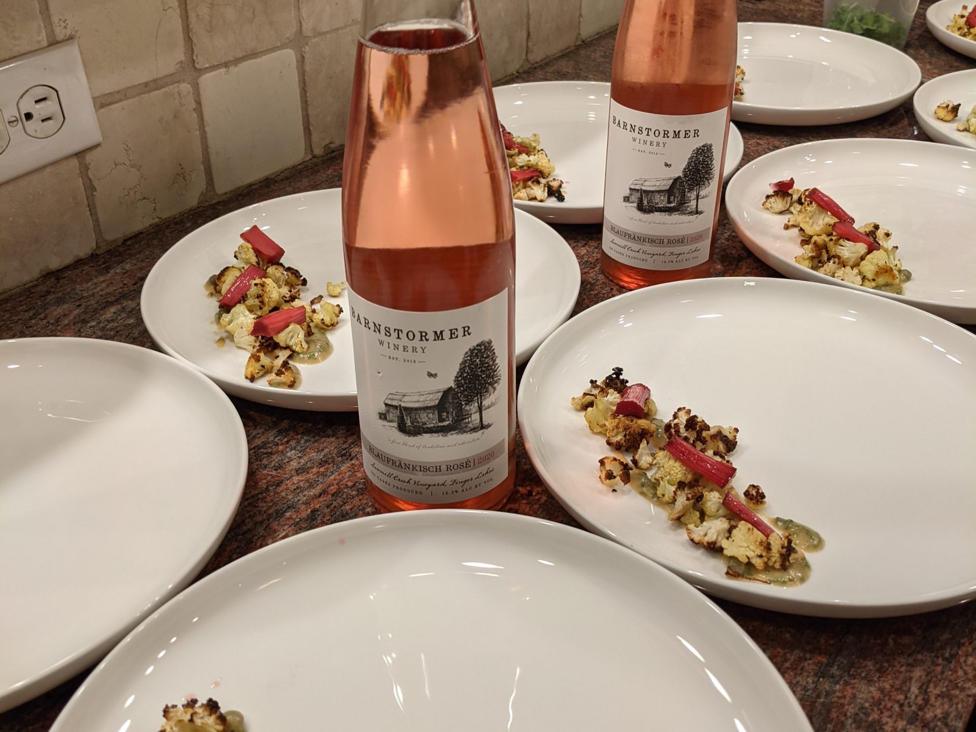 a plate of food on a table