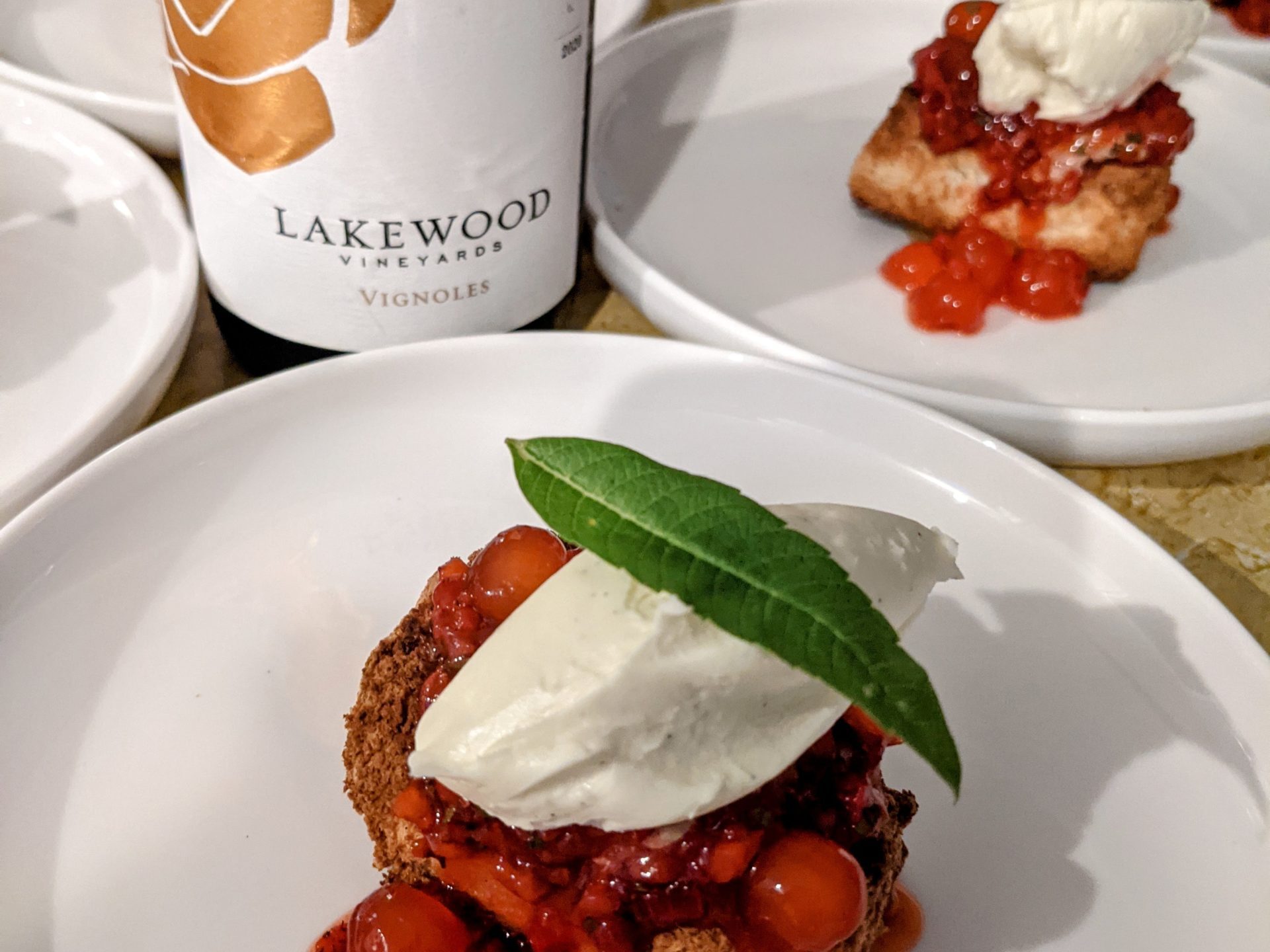 a plate of food on a table