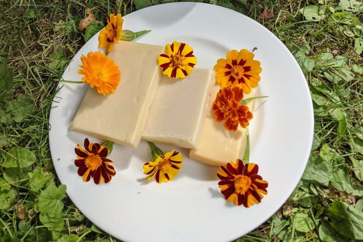 a plate of food on a table