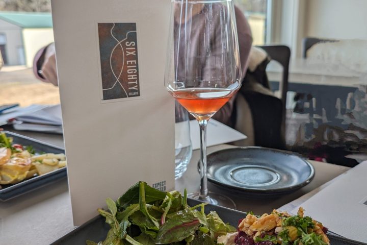 a plate of food on a table