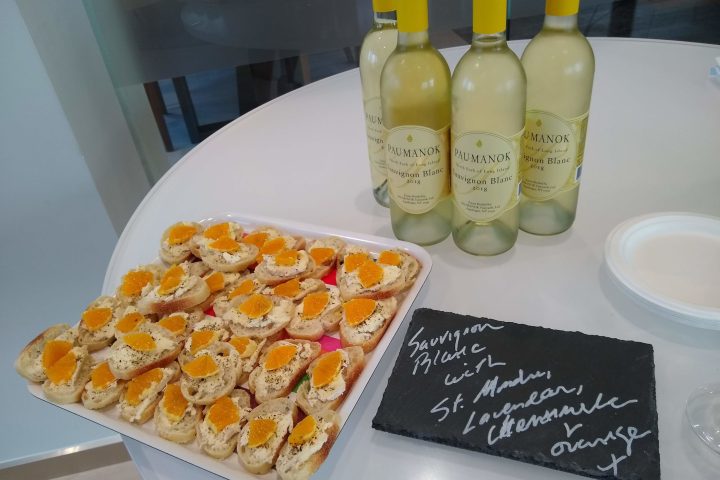 a tray of food on a table