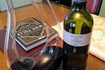 a bottle of wine on a table