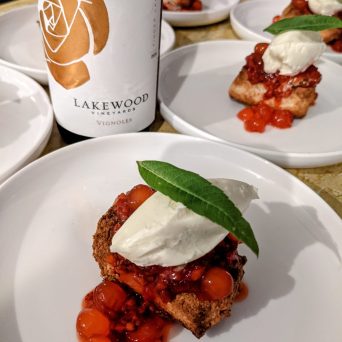 a plate of food on a table