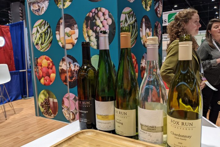 a bottle of wine on a table
